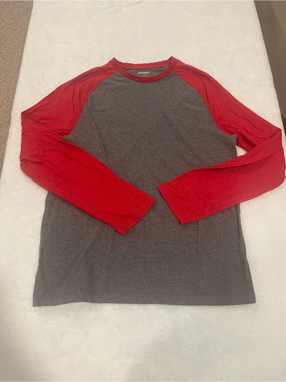 Old Navy Soft Washed Color Block Baseball Tee - Size Medium
